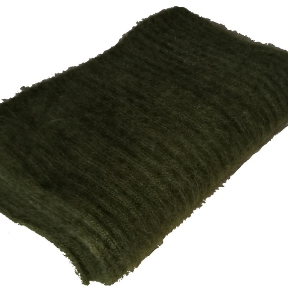 geiger Accessories - Geiger Long Green Mohair Scarf
